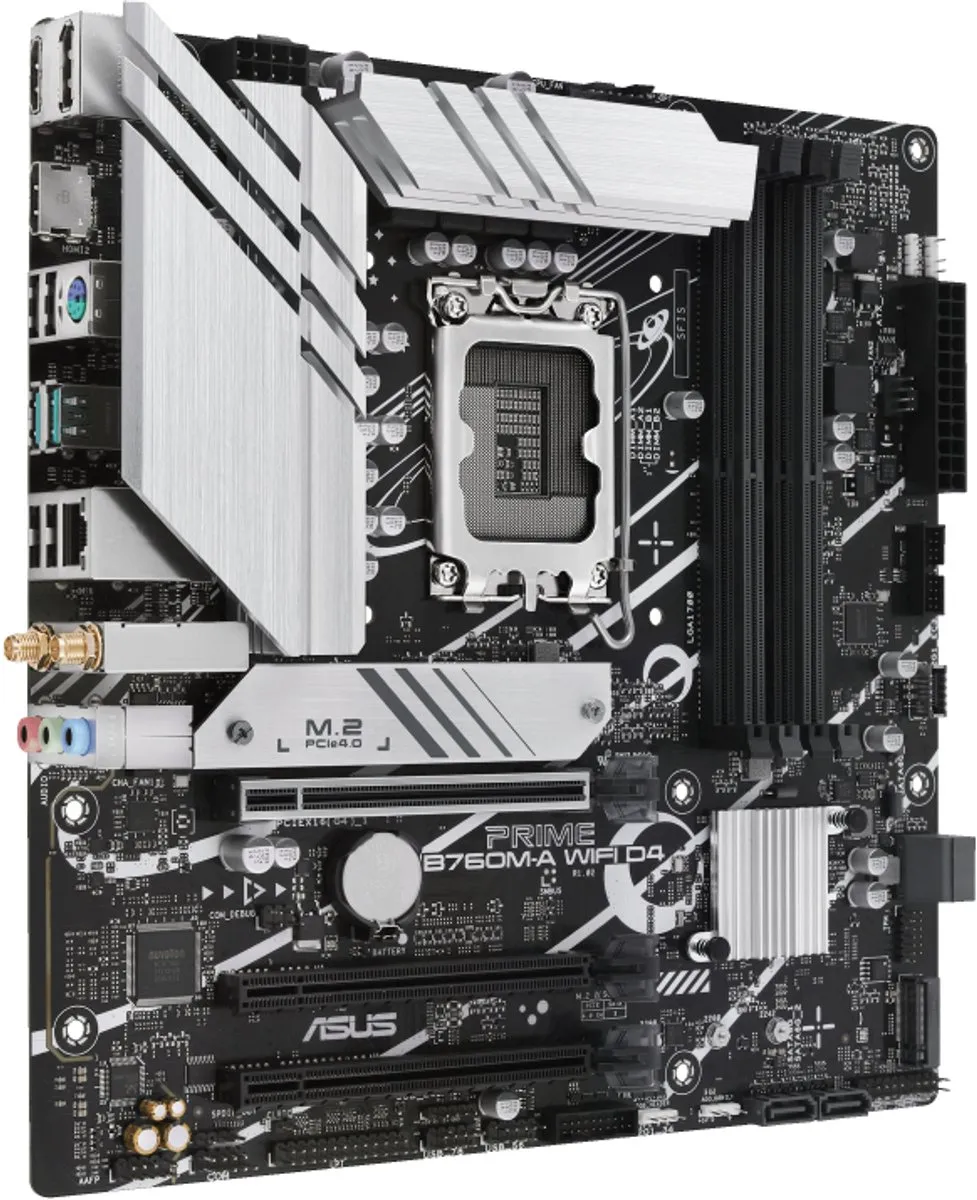 ASUS PRIME B760M-A WIFI D4 Motherboard - Intel B760 - microATX - afbeelding 6 van 6