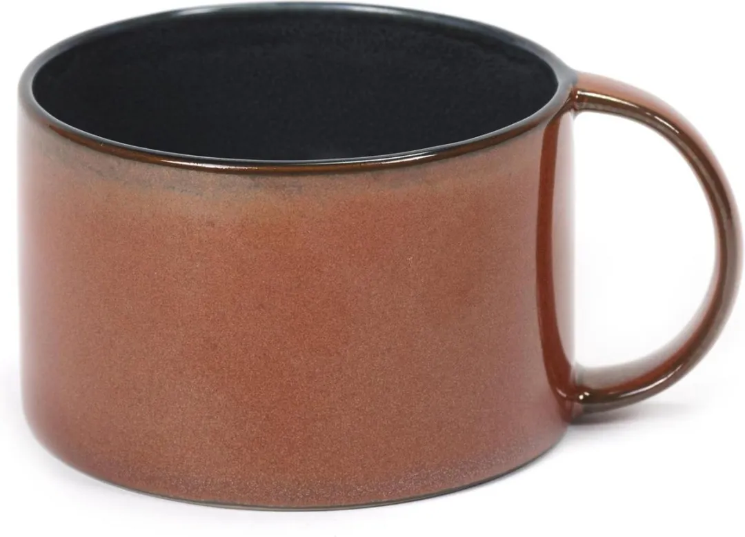 Serax Terres de Rêves by Anita Le Grelle Koffiekop - Ø8xH5,1 cm - Dark blue/Rust