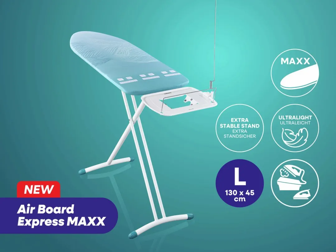 Leifheit Air Board Express L Maxx Strijkplank 130x45cm Turquoise - 76211