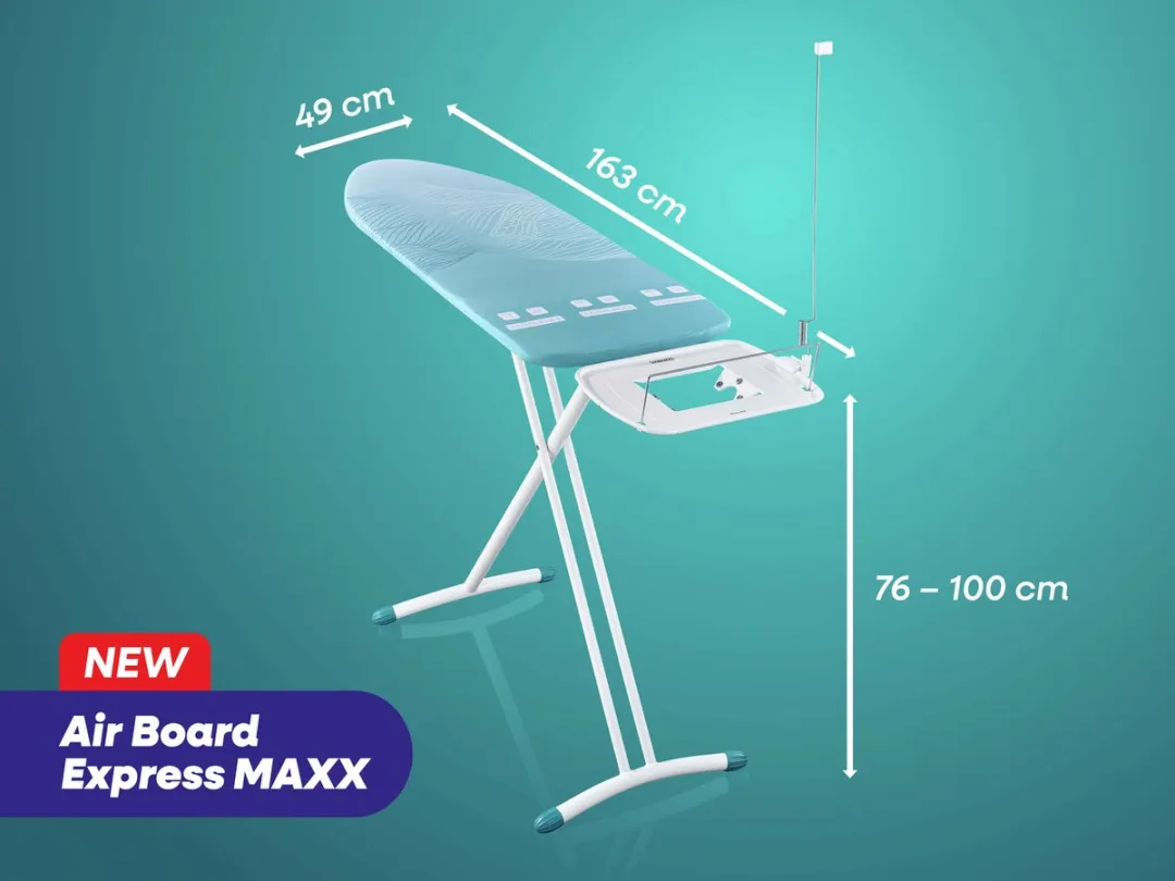 Leifheit Air Board Express L Maxx Strijkplank 130x45cm Turquoise - 76211