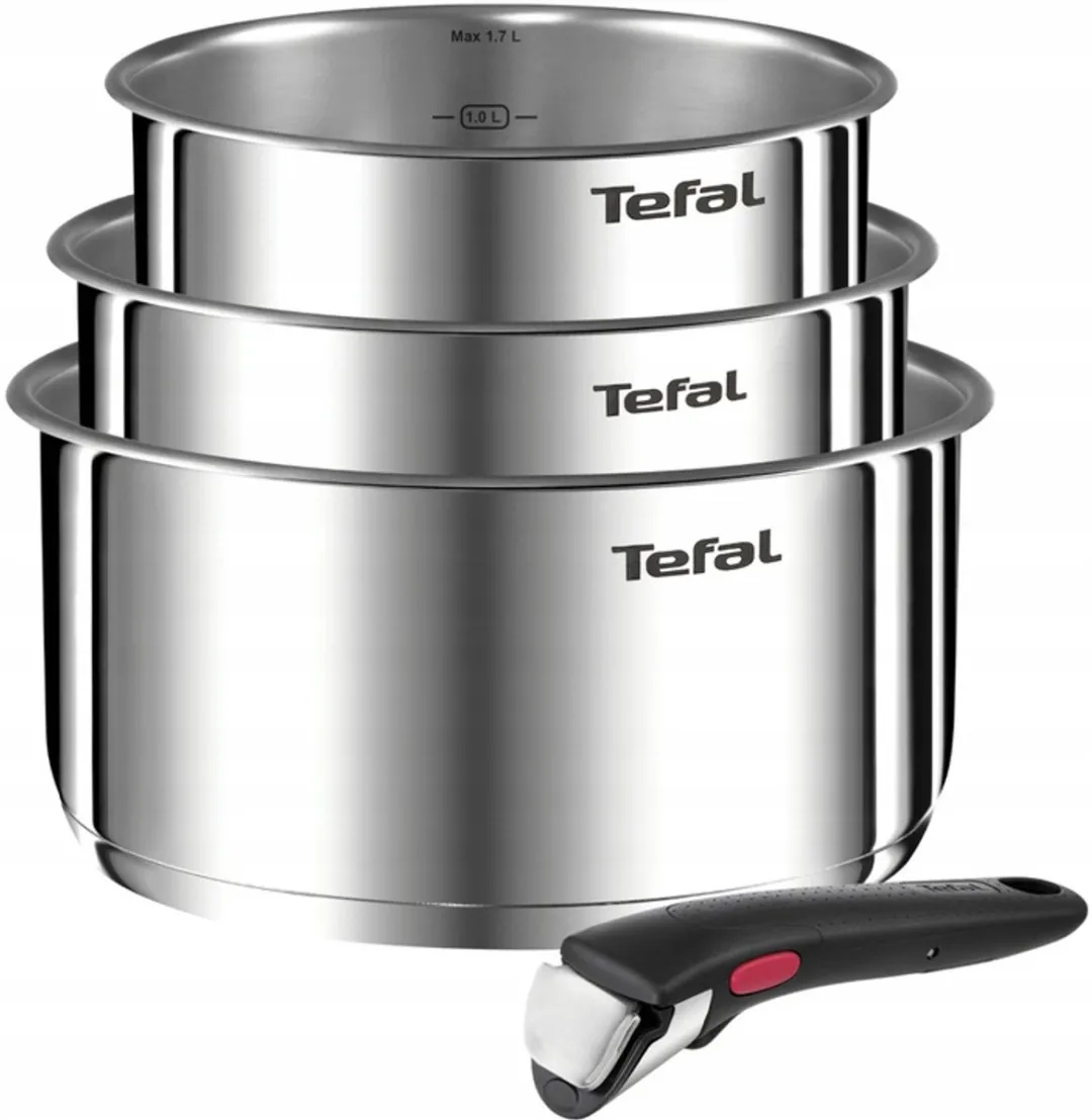 Tefal Ingenio Emotion Koekenpannenset 16/18/20cm - 3 Stuks - Zilver