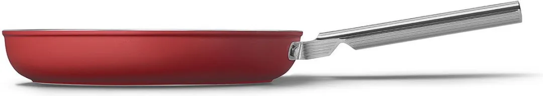Smeg Koekenpan Rood 30cm - Anti-aanbaklaag