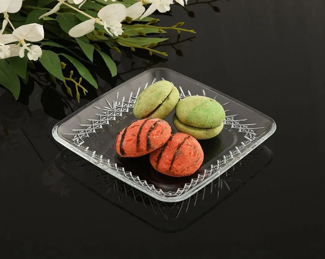 Pasabahce Timeless Vierkant Gebaksbord 15cm - 6 Stuks