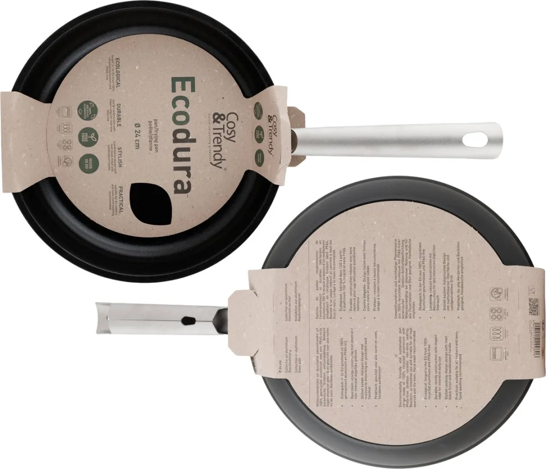 Cosy&Trendy Ecodura Koekenpan 24cm - PFAS-vrij - Zwart