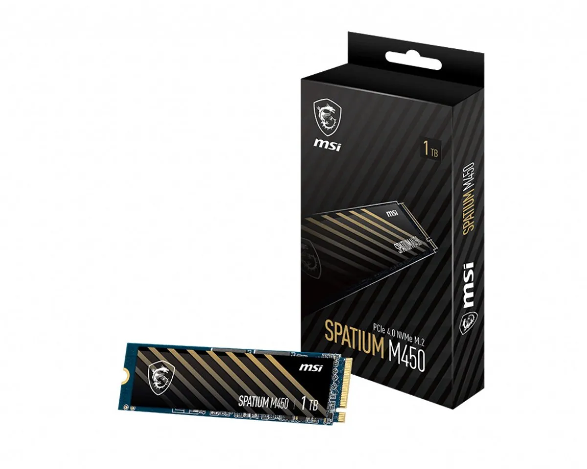 MSI SPATIUM M450 S78-440L0M0-P83 SSD - 1TB - Goud/Zwart