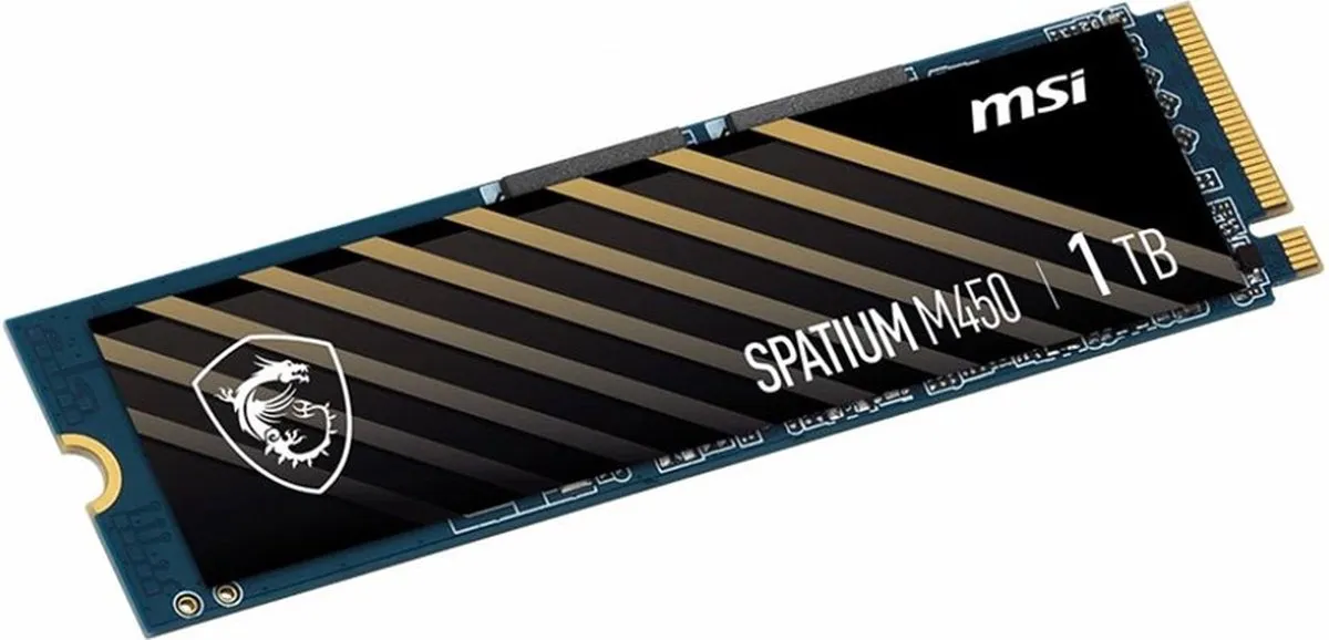 MSI SPATIUM M450 S78-440L0M0-P83 SSD - 1TB - Goud/Zwart
