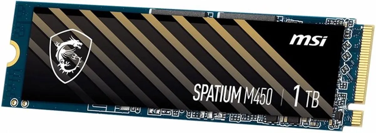 MSI SPATIUM M450 S78-440L0M0-P83 SSD - 1TB - Goud/Zwart