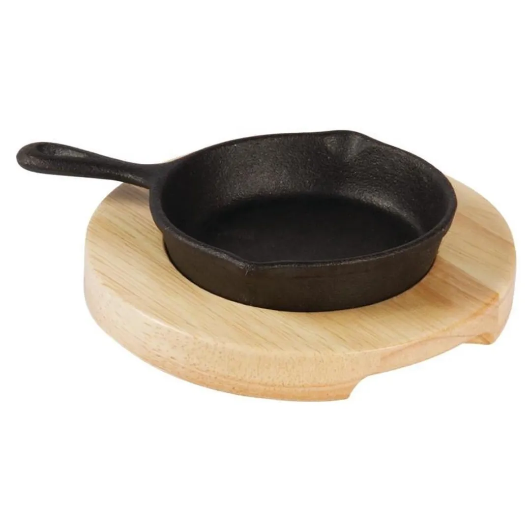 Olympia Mini Gietijzeren Pan GJ553 - 11,5cm - Multicolor