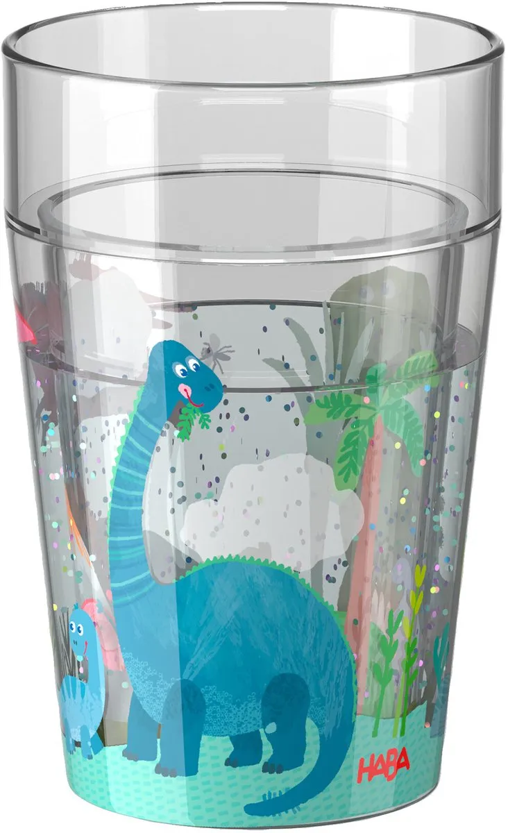 Haba Glitterbeker Dino 150ml