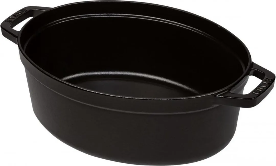 Staub Braadpan Ovaal 29cm - 4.2L - Zwart - afbeelding 6 van 6