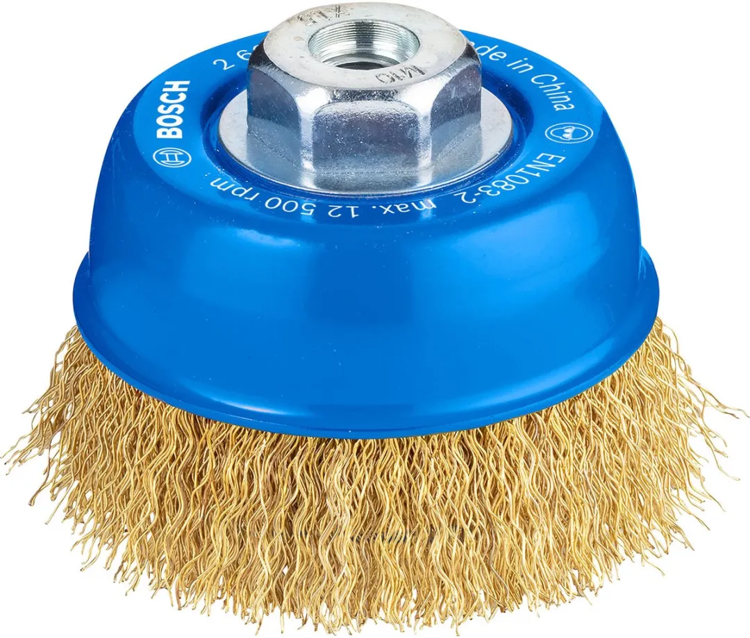 Bosch Professional Komborstel 75/M10 Gegolfd - 7,5cm - Koper/Rood