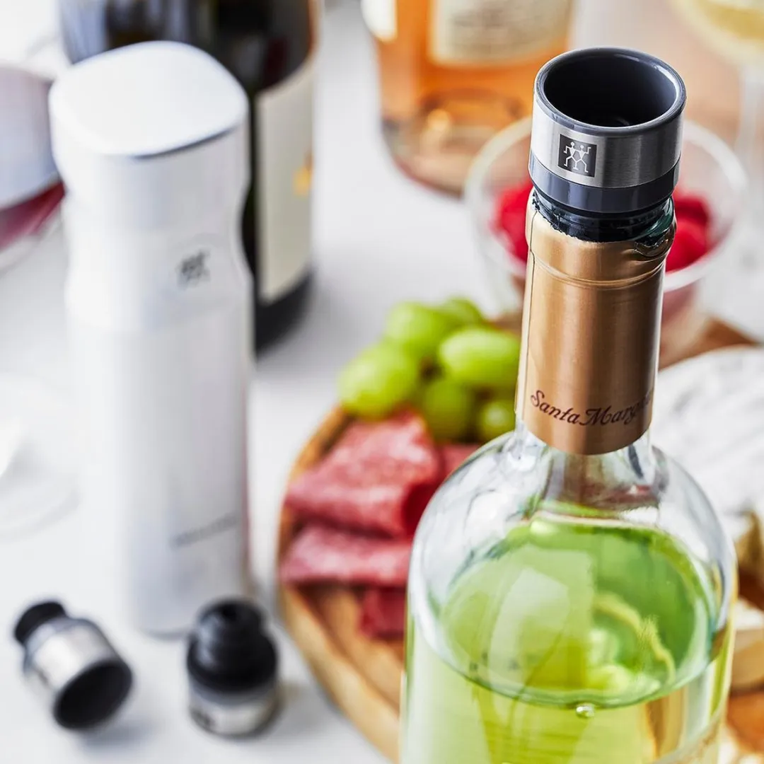 Zwilling Fresh & Save Wijnstopper 3 Stuks - Zwart