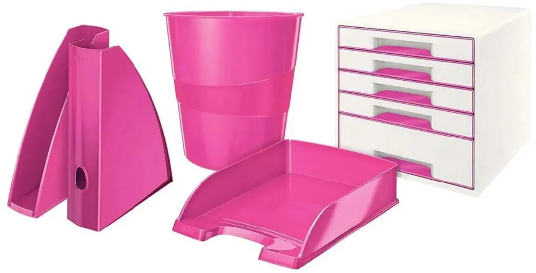 Leitz WOW Papierbak 15L - Roze
