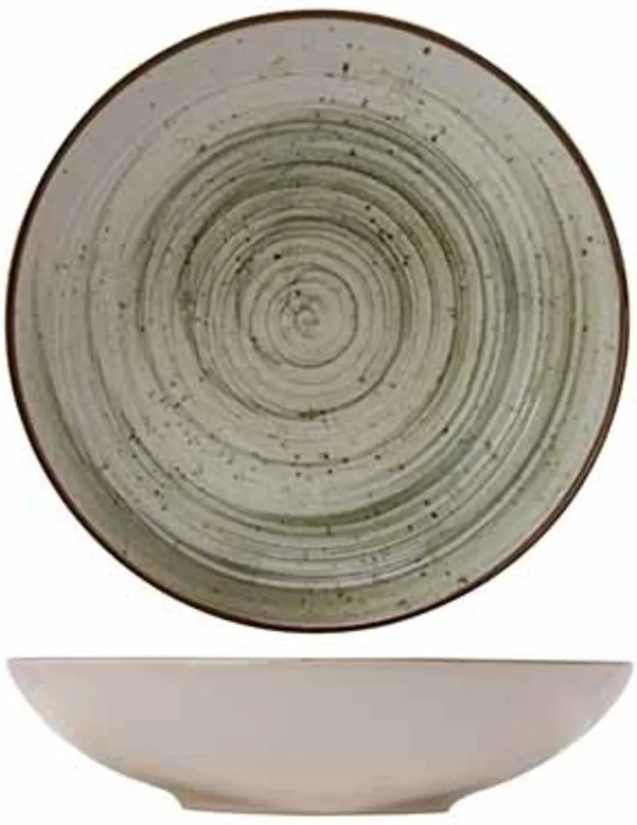 Cosy&Trendy Diep Bord Sintra Ivy Green Ø21cm - Groen