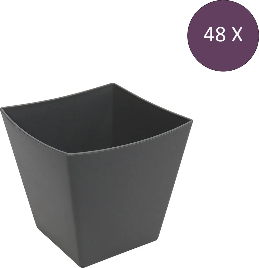 Koziol MOVE Serveerbak Frietbak 300ml - 48 Stuks - Zilvergrijs