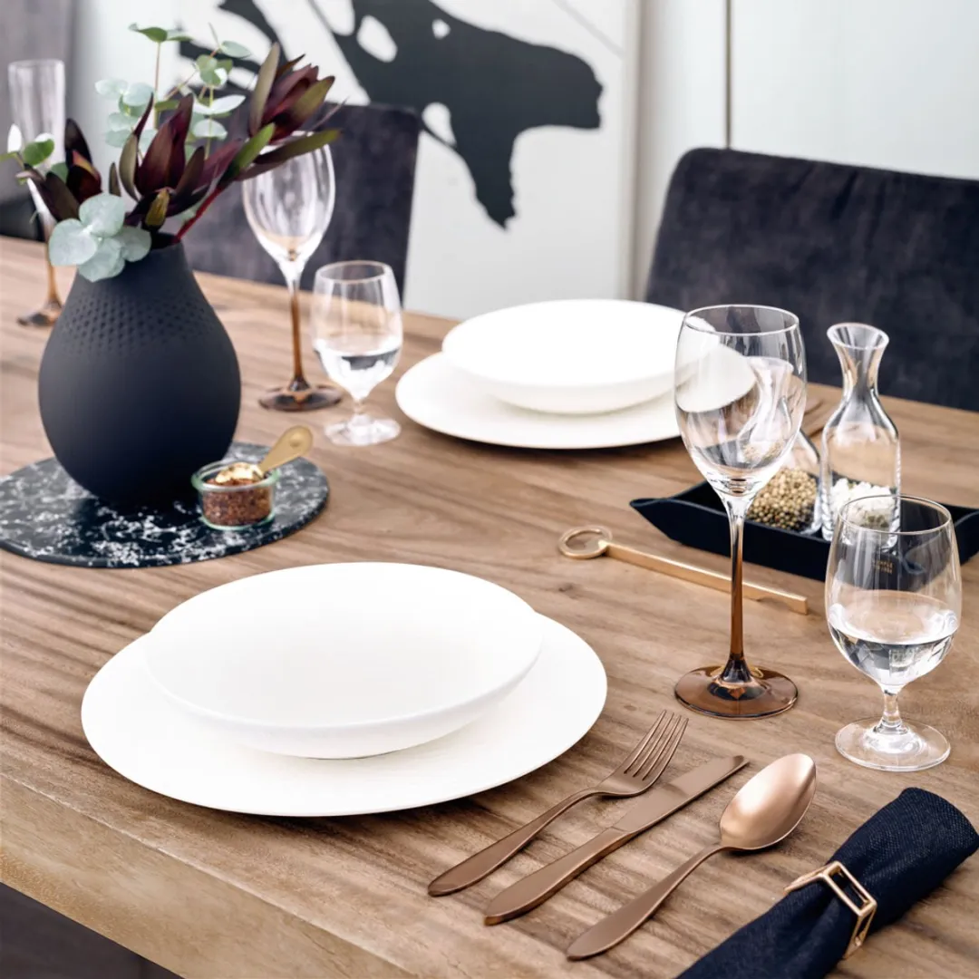 Villeroy & Boch Manufacture Rock Blanc Schalen Set 6 - ø23,5cm