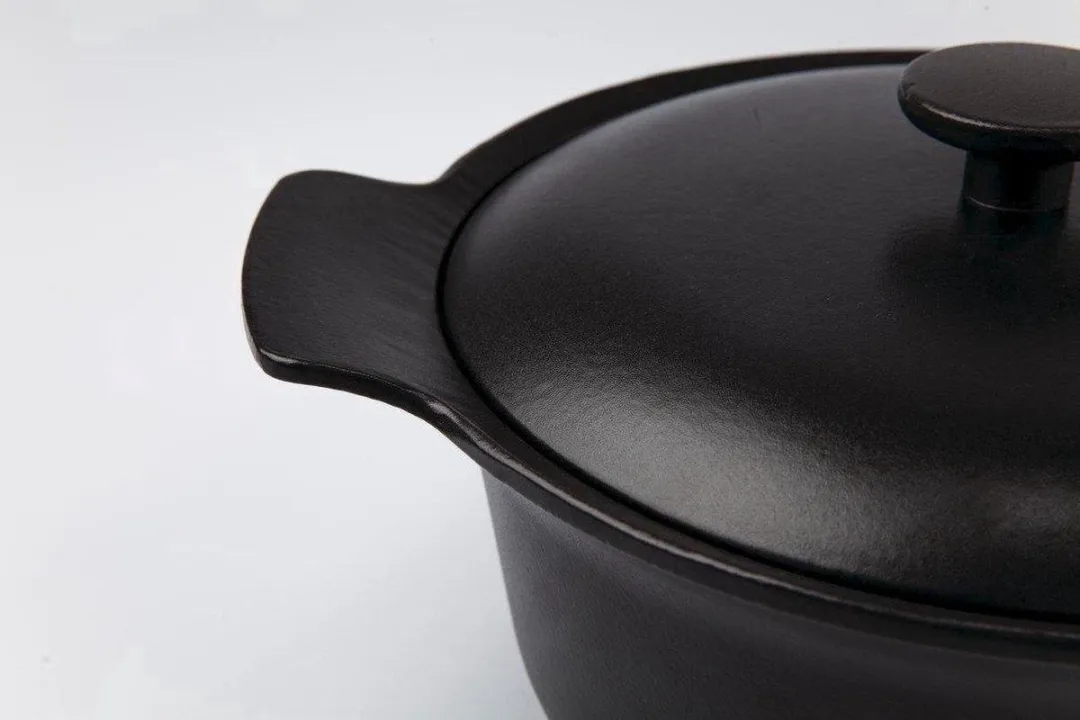 BergHOFF Ovaal Gietijzeren Kookpan 5.2L - 28cm - Zwart