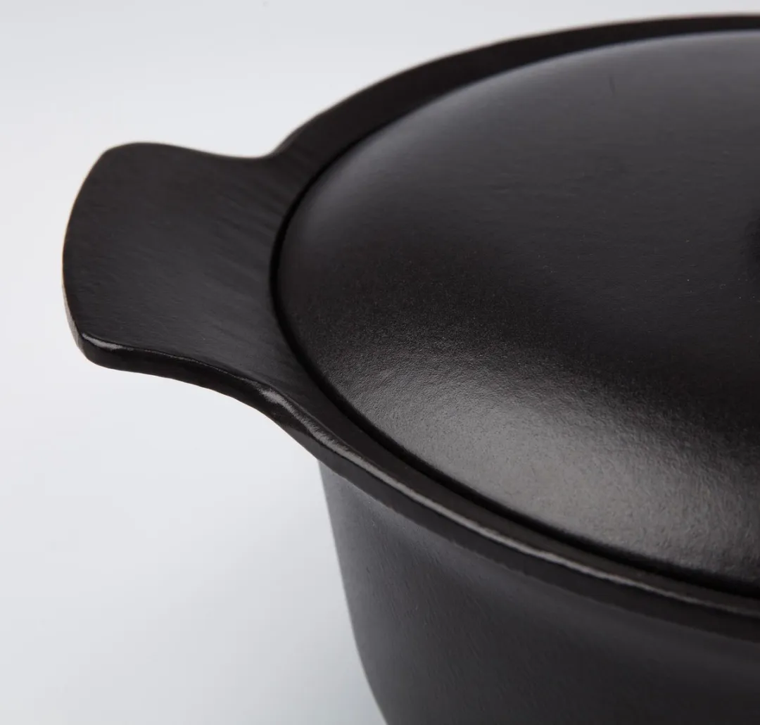 BergHOFF Ovaal Gietijzeren Kookpan 5.2L - 28cm - Zwart