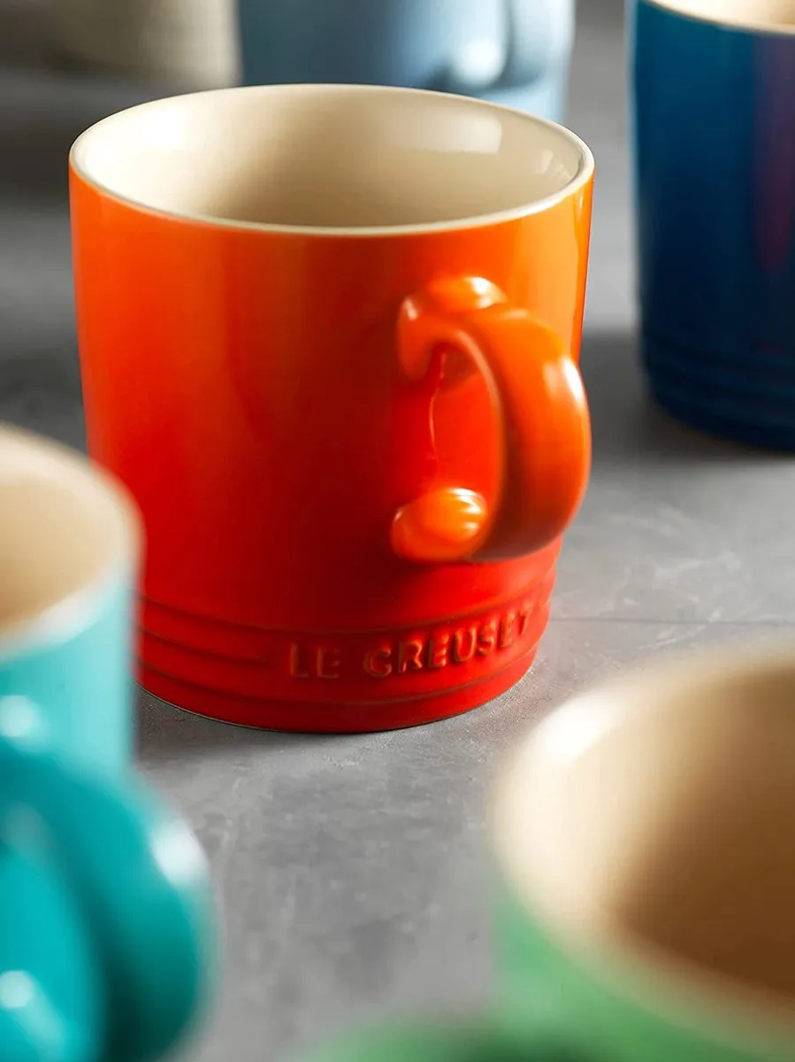 Le Creuset London 4C Coffee Mugs Set - 6 Stuks 350ml - Regenboog