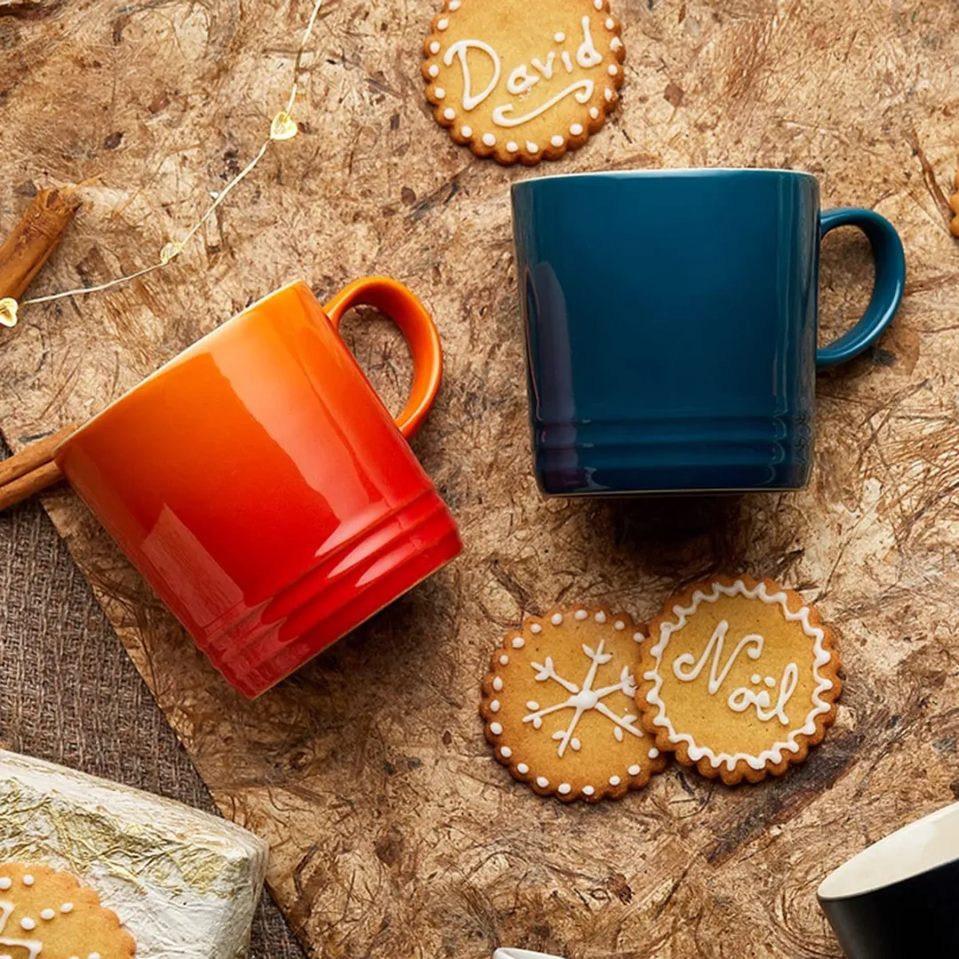 Le Creuset London 4C Coffee Mugs Set - 6 Stuks 350ml - Regenboog - afbeelding 6 van 6