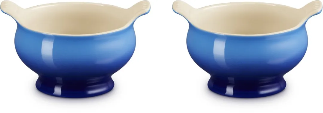 Le Creuset Soepkommen Set 2 Stuks - 0,60L - Azure