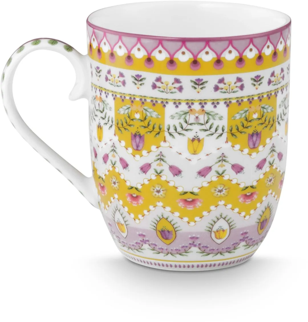 Pip Studio Lily & Lotus Mokken - 200ml - Geel - 2 Stuks