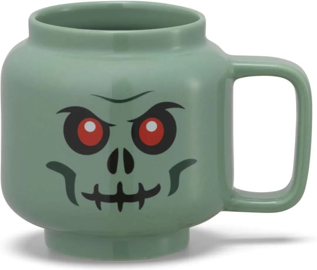 LEGO Keramische Mok Hoofd Skelet Groen 255ml