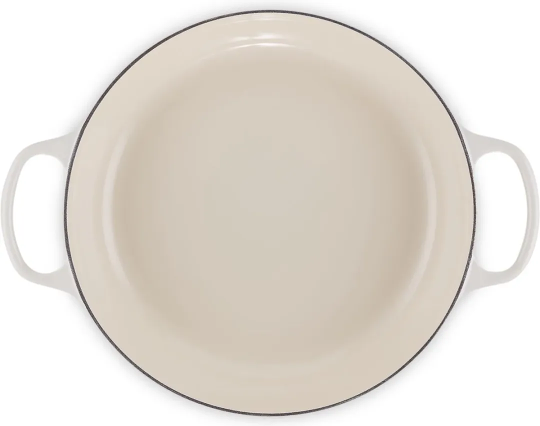 Le Creuset Braadpan Signature Campagnard Meringue Ø30cm - afbeelding 6 van 6
