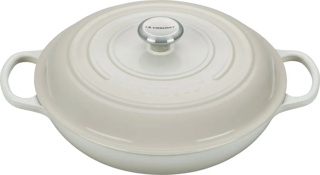 Le Creuset Braadpan Signature Campagnard Meringue Ø30cm