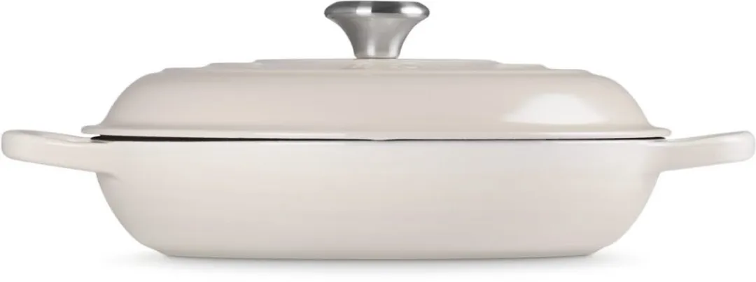 Le Creuset Braadpan Signature Campagnard Meringue Ø30cm