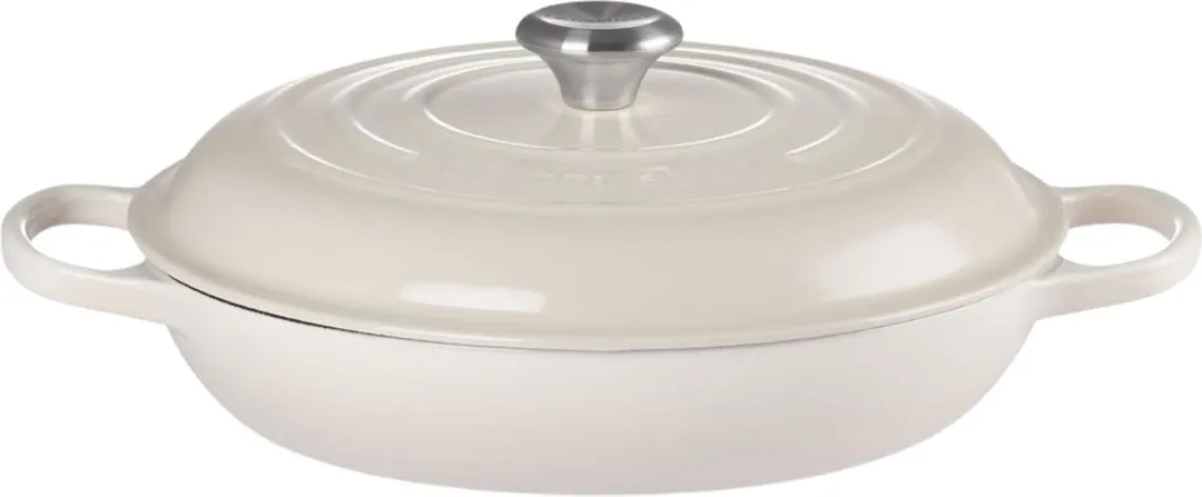 Le Creuset Braadpan Signature Campagnard Meringue Ø30cm