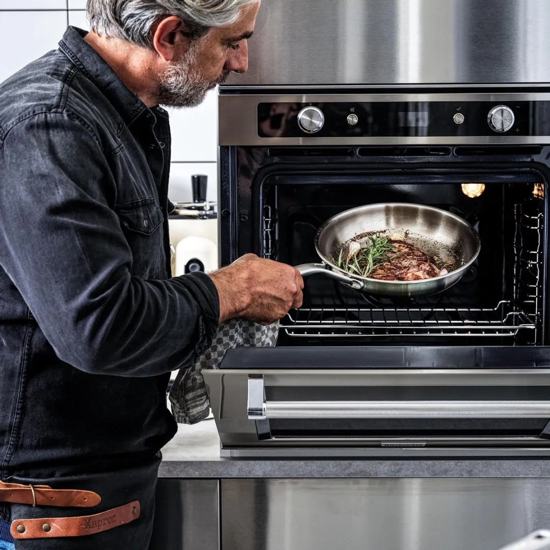 KitchenAid Multi-Ply RVS Koekenpan 28cm - Inductie - Ovenbestendig 220°C
