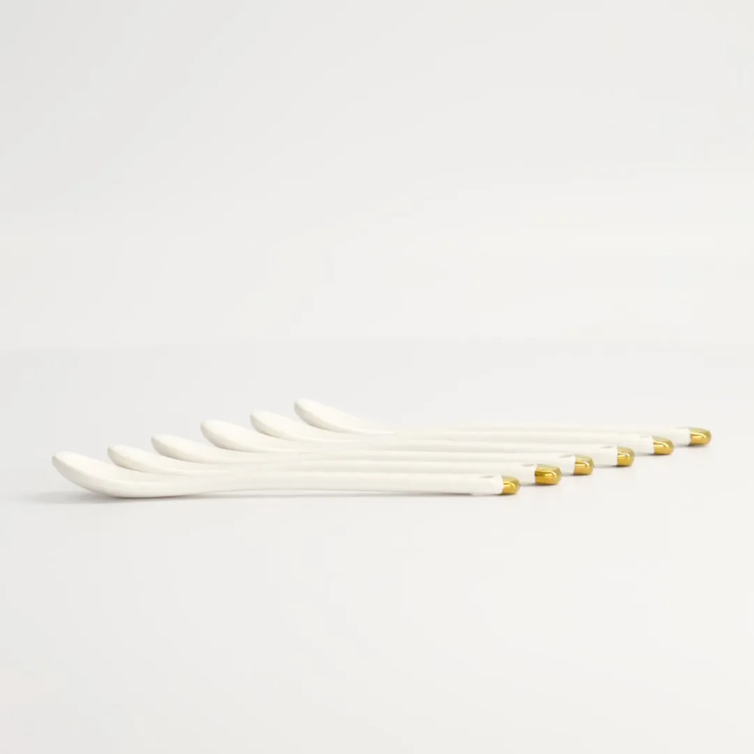 Tokyo Design Studio Nippon White Lepelset 6-delig
