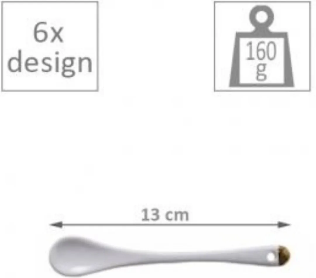 Tokyo Design Studio Nippon White Lepelset 6-delig