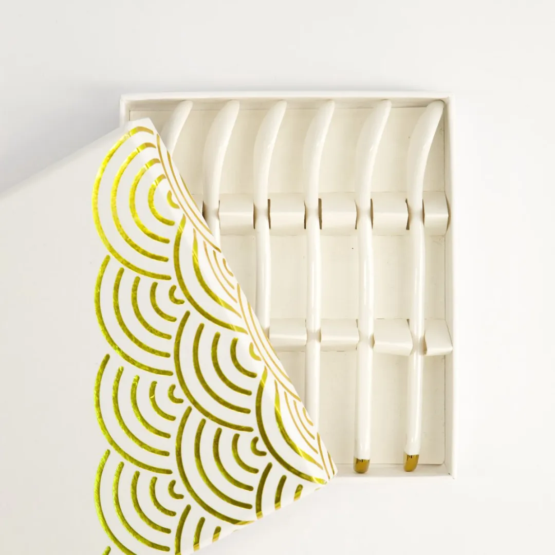 Tokyo Design Studio Nippon White Lepelset 6-delig