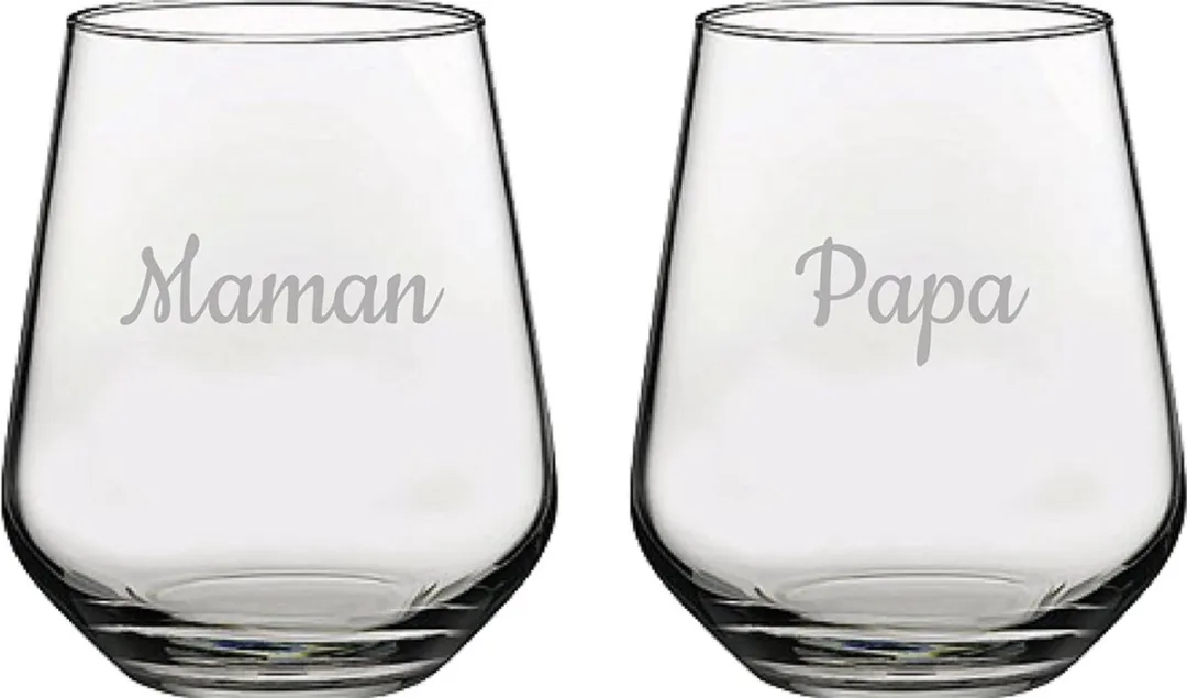 Pasabahce Drinkglas Maman & Papa