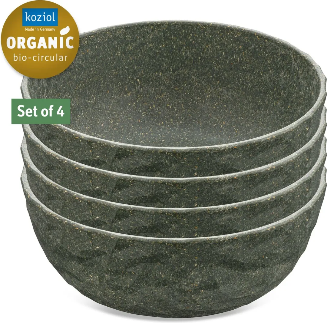 Koziol Club Bowl Kom Grijs - 4 Stuks 0,7L