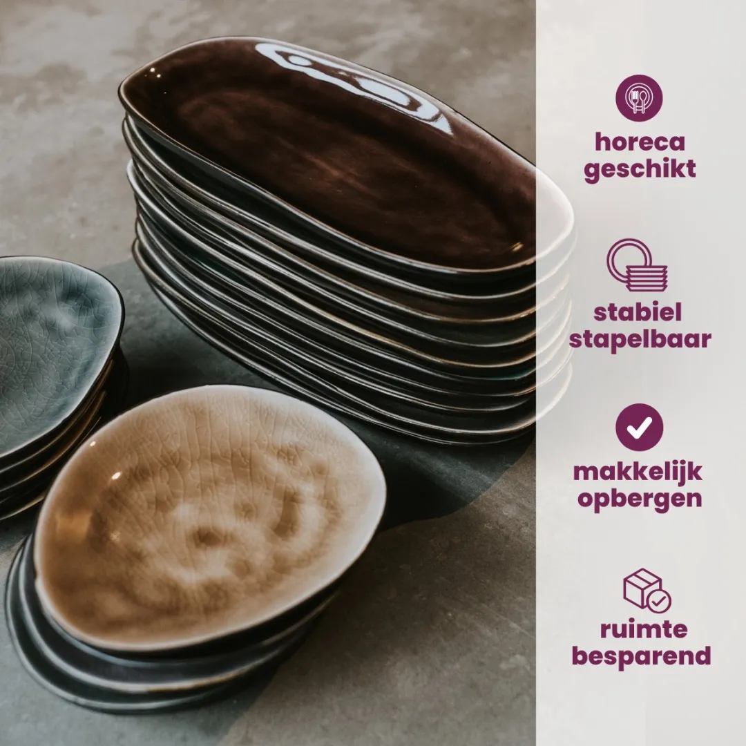 Cosy&Trendy Streetfood Festival Bord Ovaal 19.5x16cm - 10 Stuks - afbeelding 6 van 6