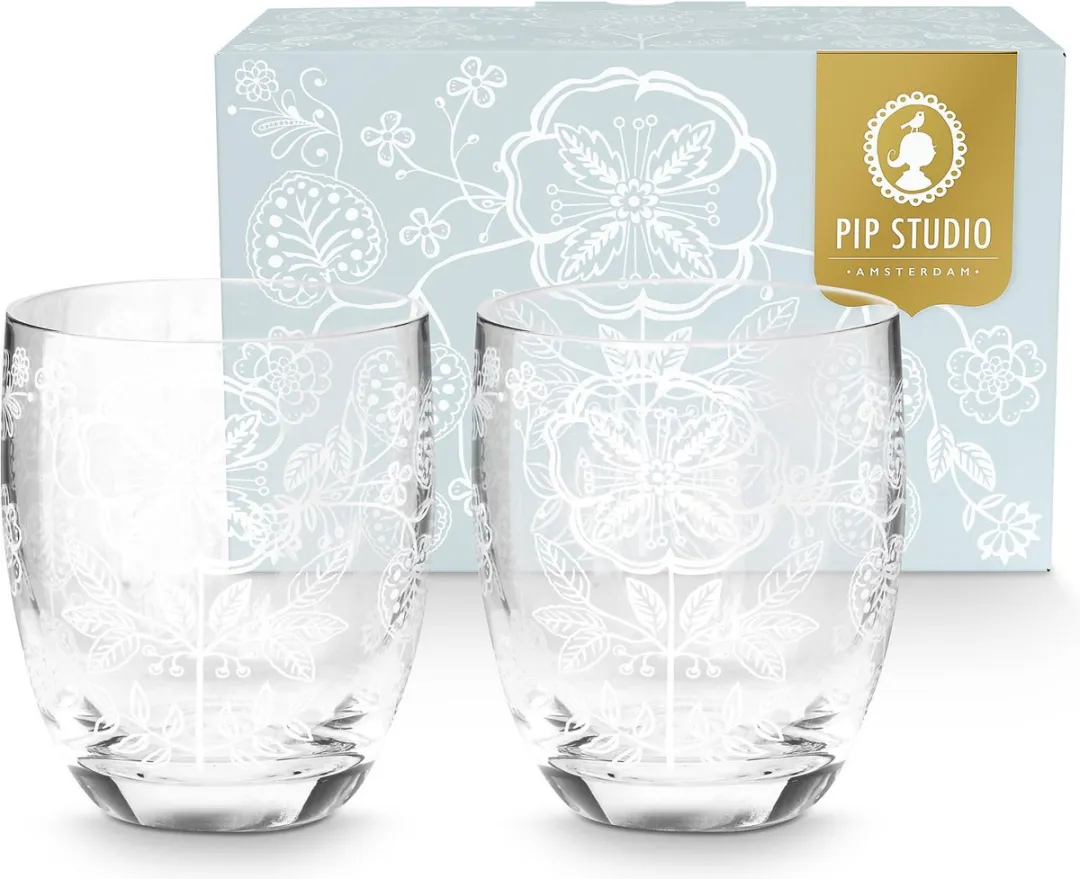 Pip Studio White Flower Glazen