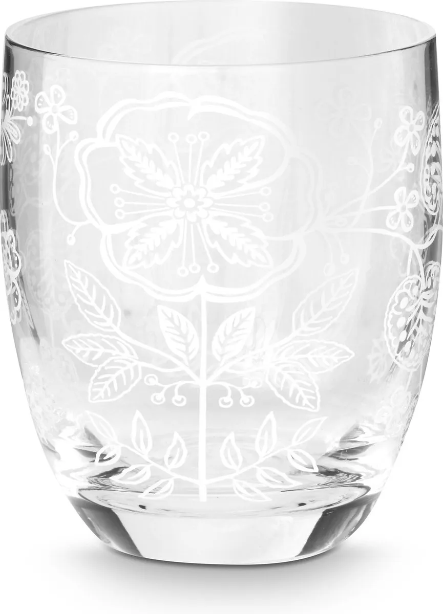 Pip Studio White Flower Glazen - 280ml - 2 Stuks