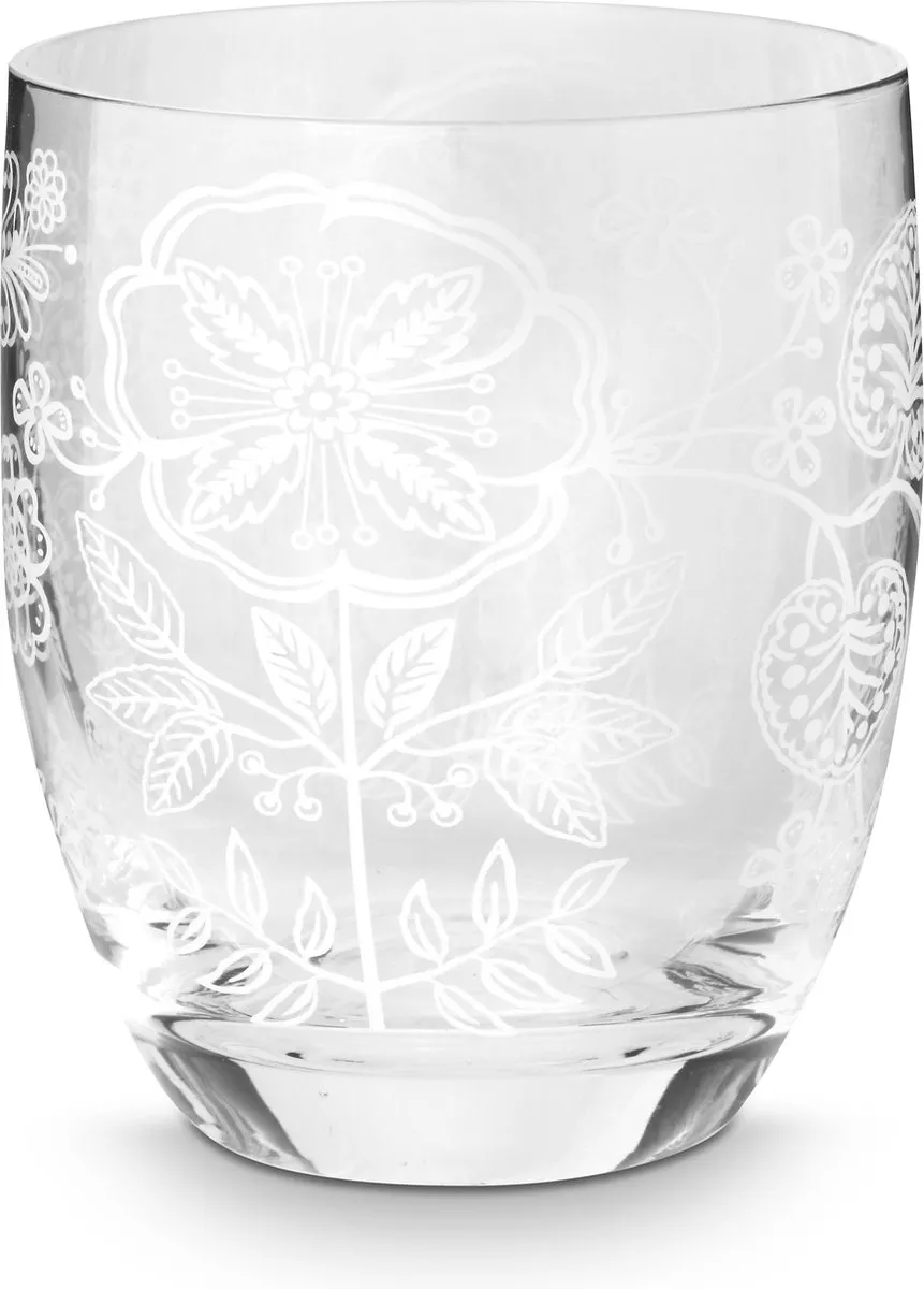 Pip Studio White Flower Glazen - 280ml - 2 Stuks