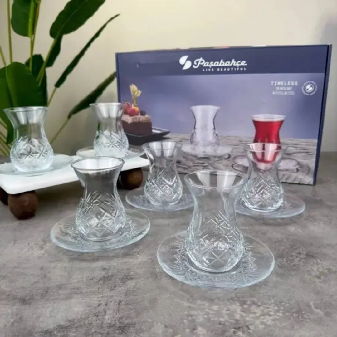 Pasabahce Timeless Turkse Theeglazen Set 12-delig - 155ml