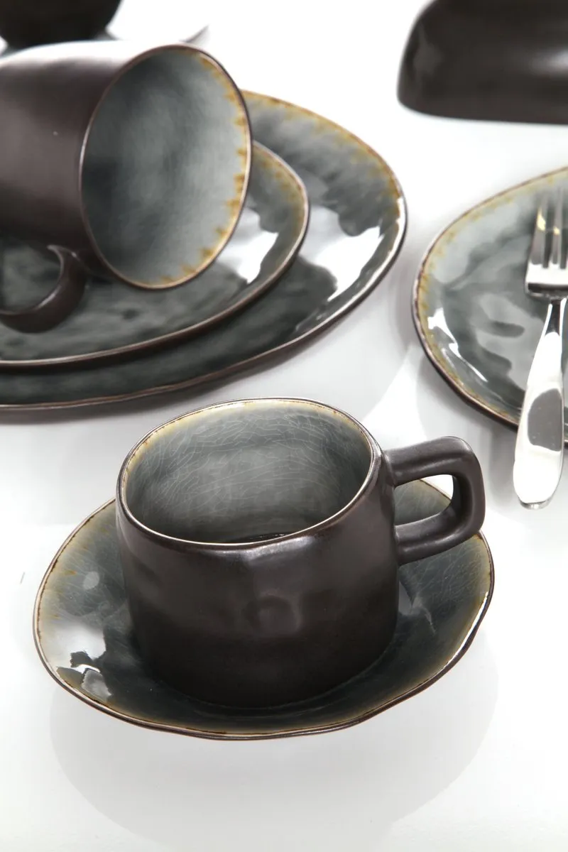 Cosy&Trendy Mokken Laguna - 450ml - Grijs - Set van 4 - afbeelding 6 van 6