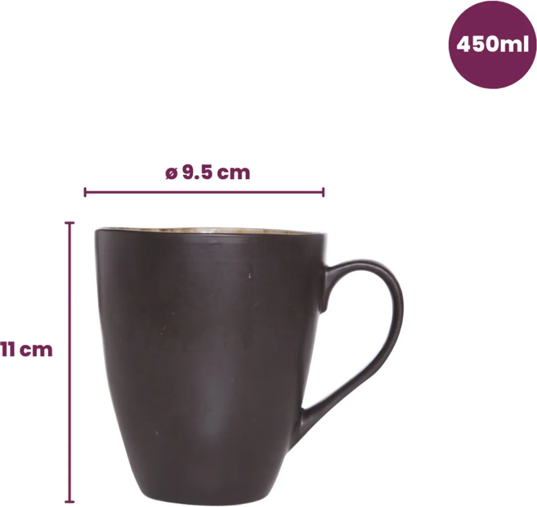 Cosy&Trendy Mokken Laguna - 450ml - Grijs - Set van 4