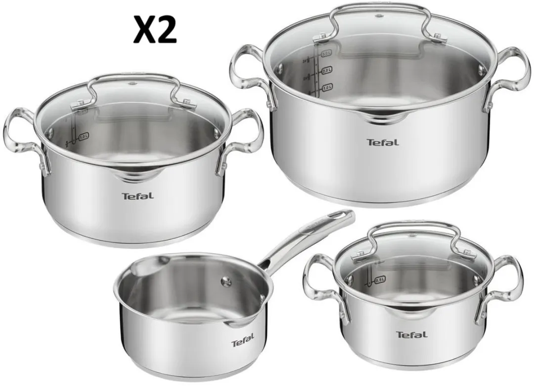 Tefal Duetto G719S7 4-delige Kookset