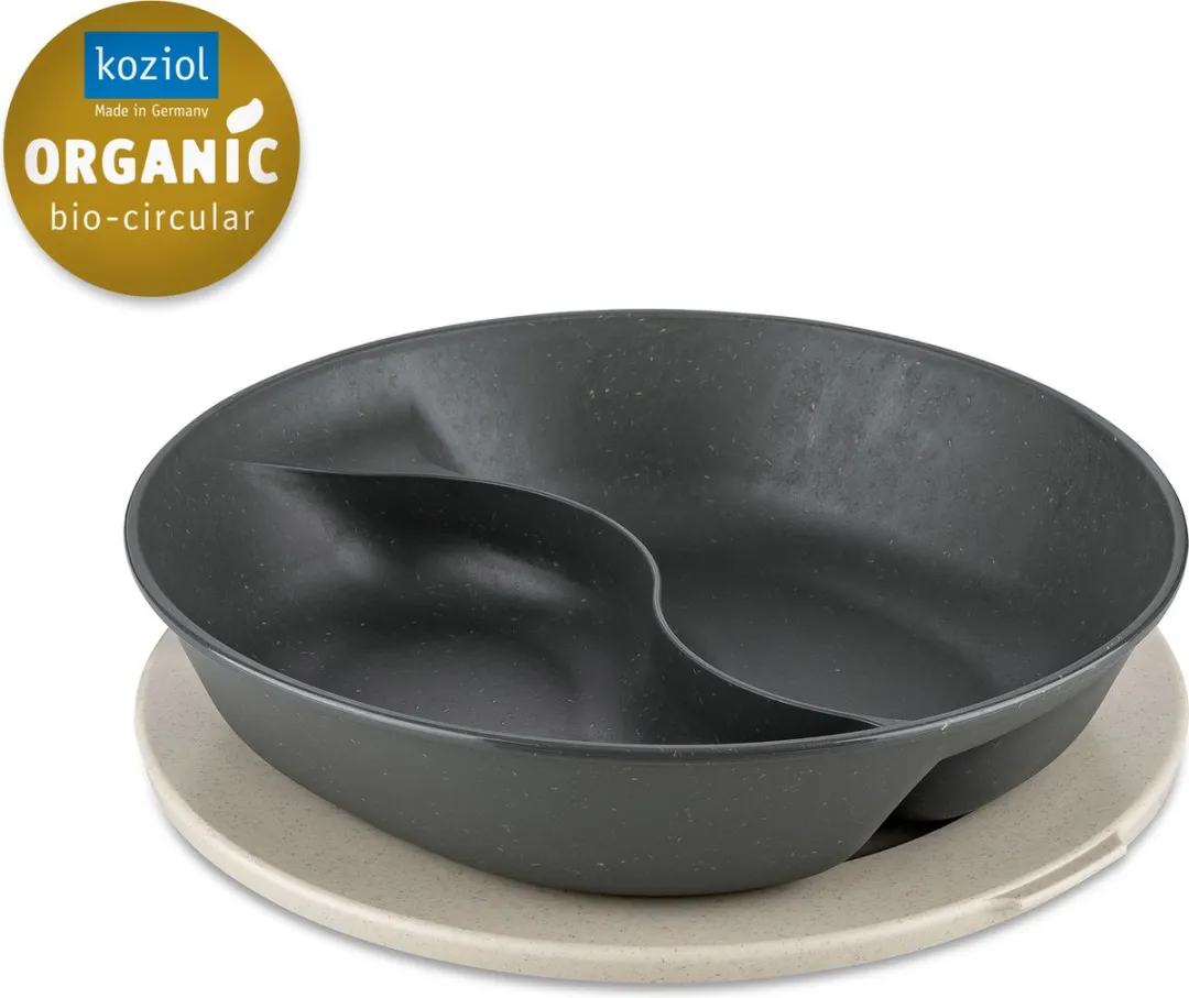 Koziol Gourmetbord Connect 1,5L - Grijs - ø 25cm