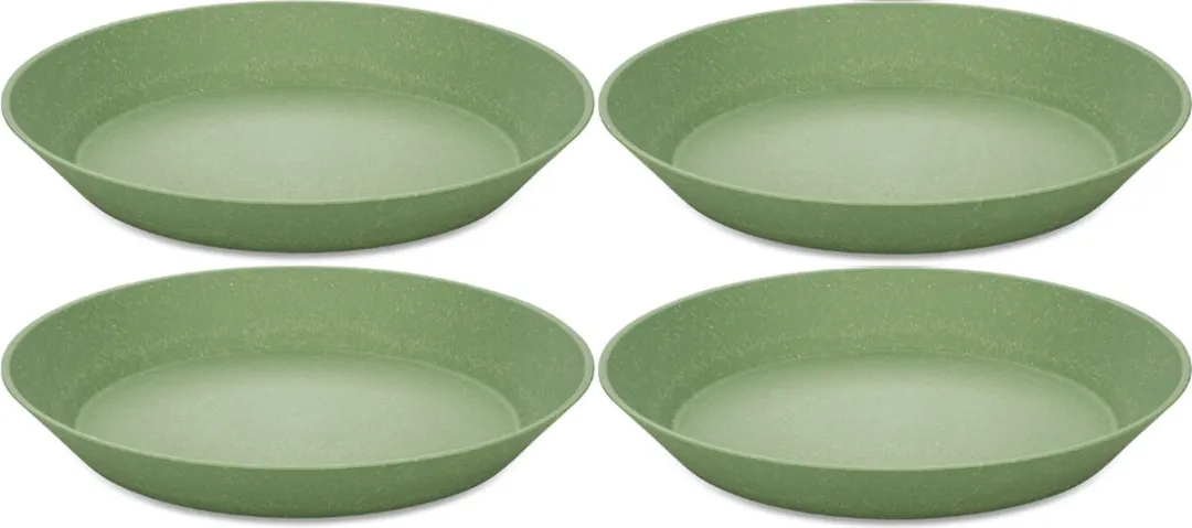 Koziol Diep Bord Connect Groen 24cm - 4 Stuks