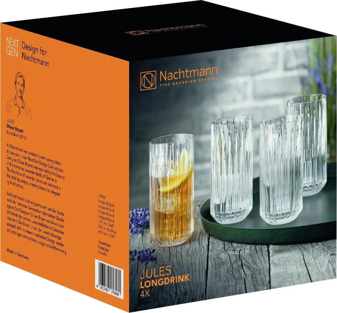 Nachtmann Jules Longdrinkglas 375ml - 4 Stuks