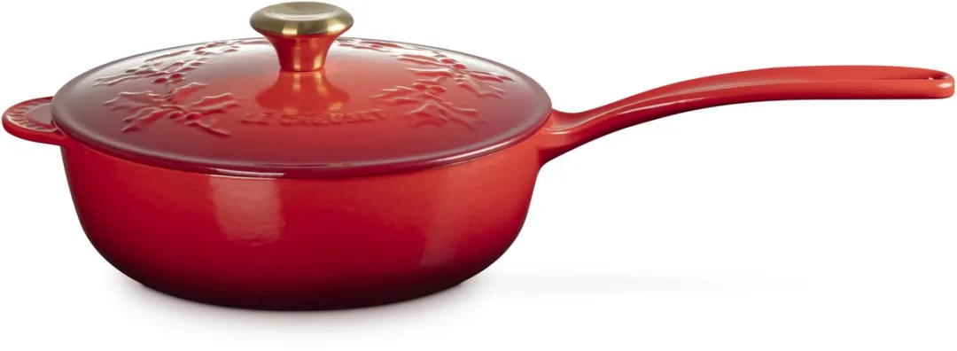 Le Creuset Holly Collection Steelpan 21cm - 2L - Kersenrood
