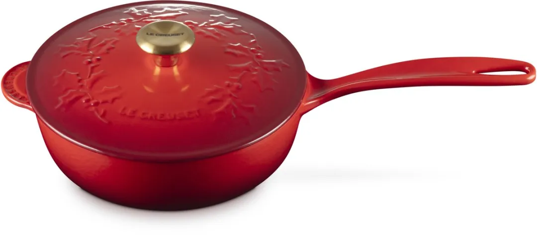 Le Creuset Holly Collection Steelpan 21cm - 2L - Kersenrood